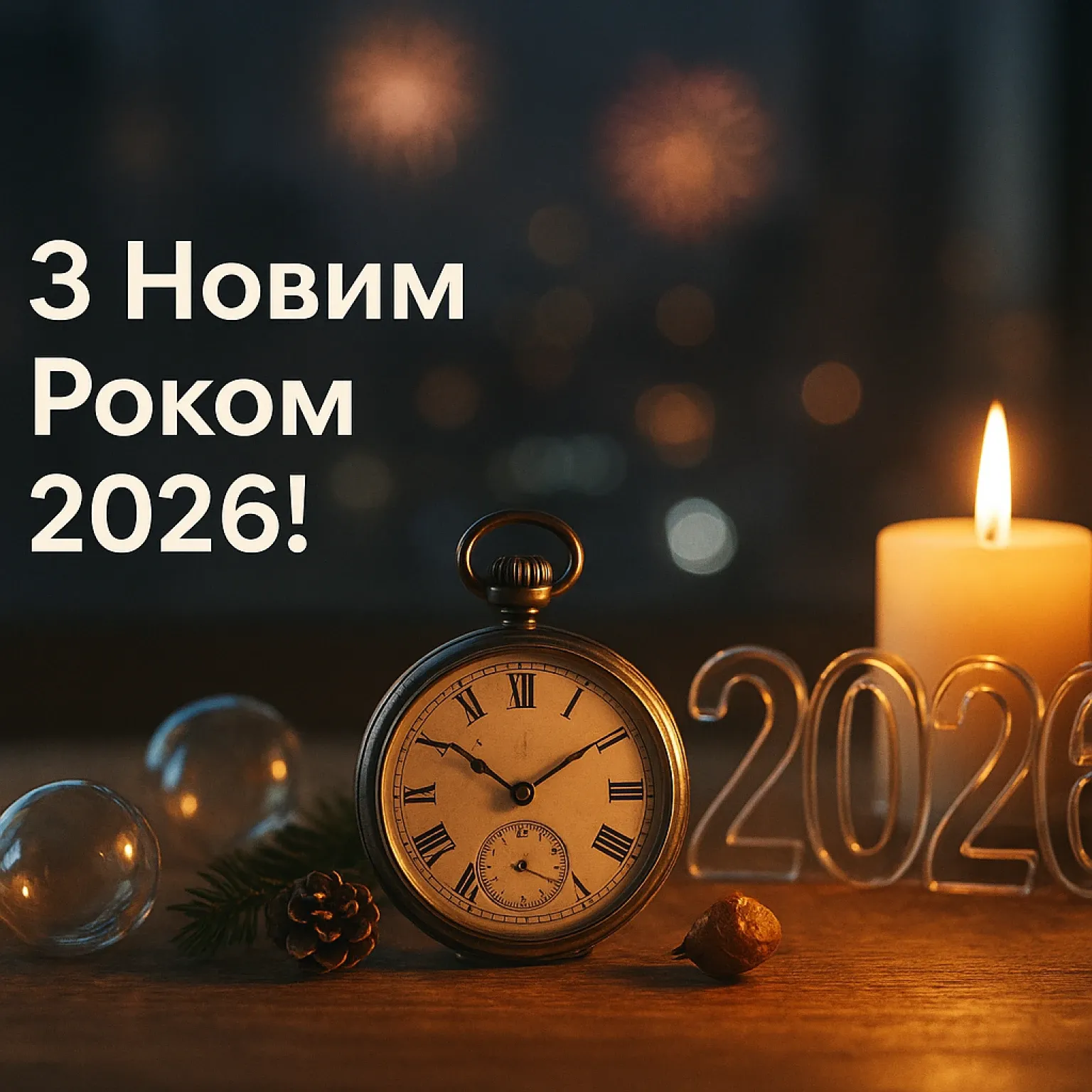 Привітання з новим роком 2026 у картинках