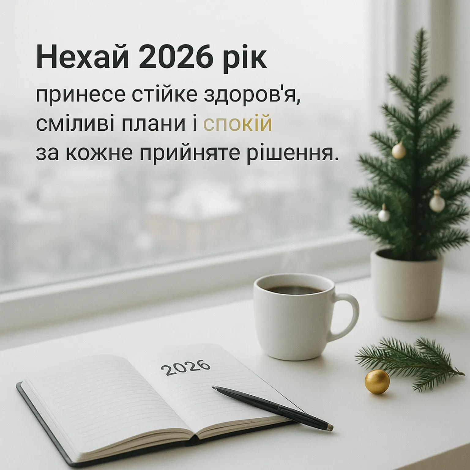 Привітання з новим роком 2026 у картинках