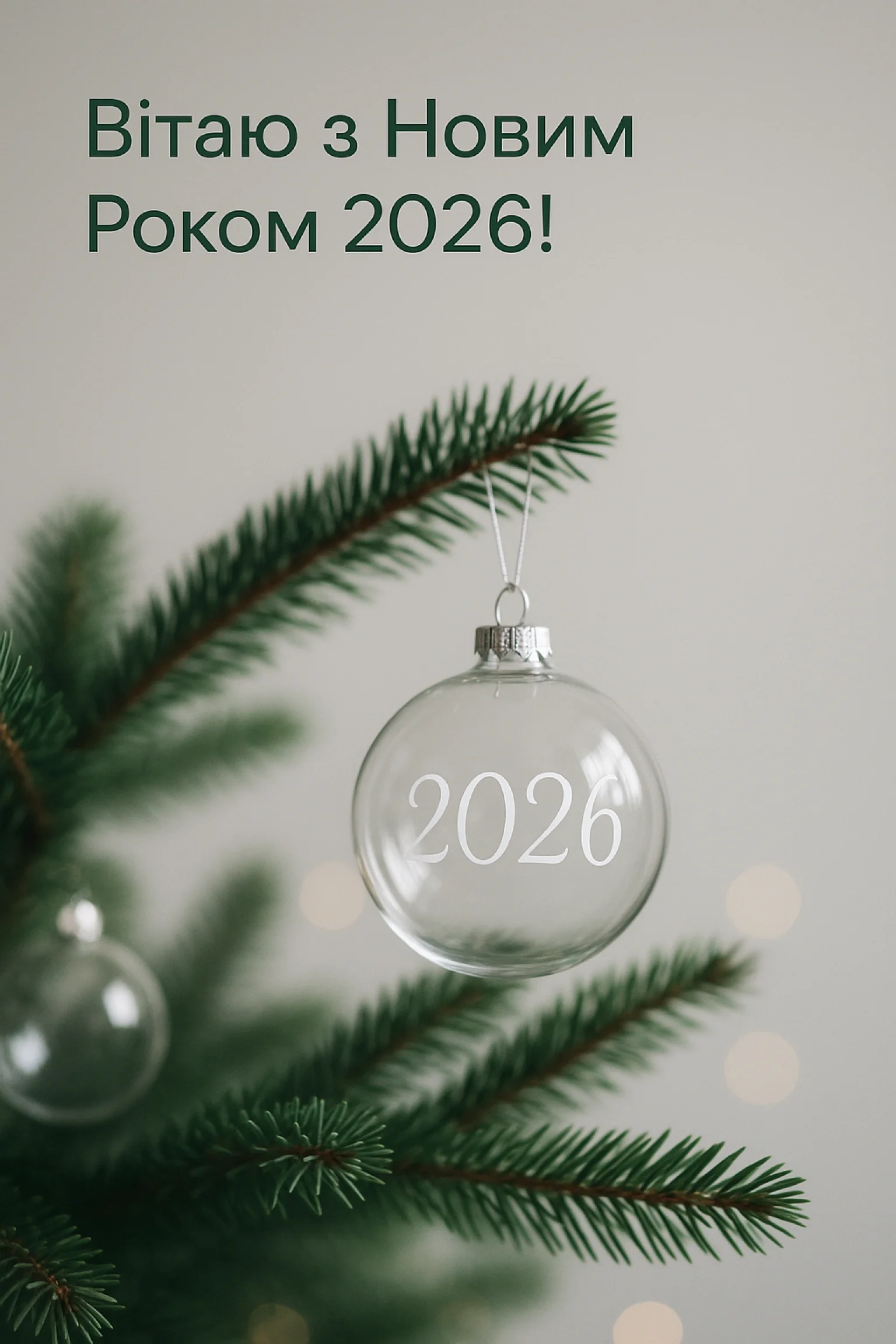 Привітання з новим роком 2026 у картинках