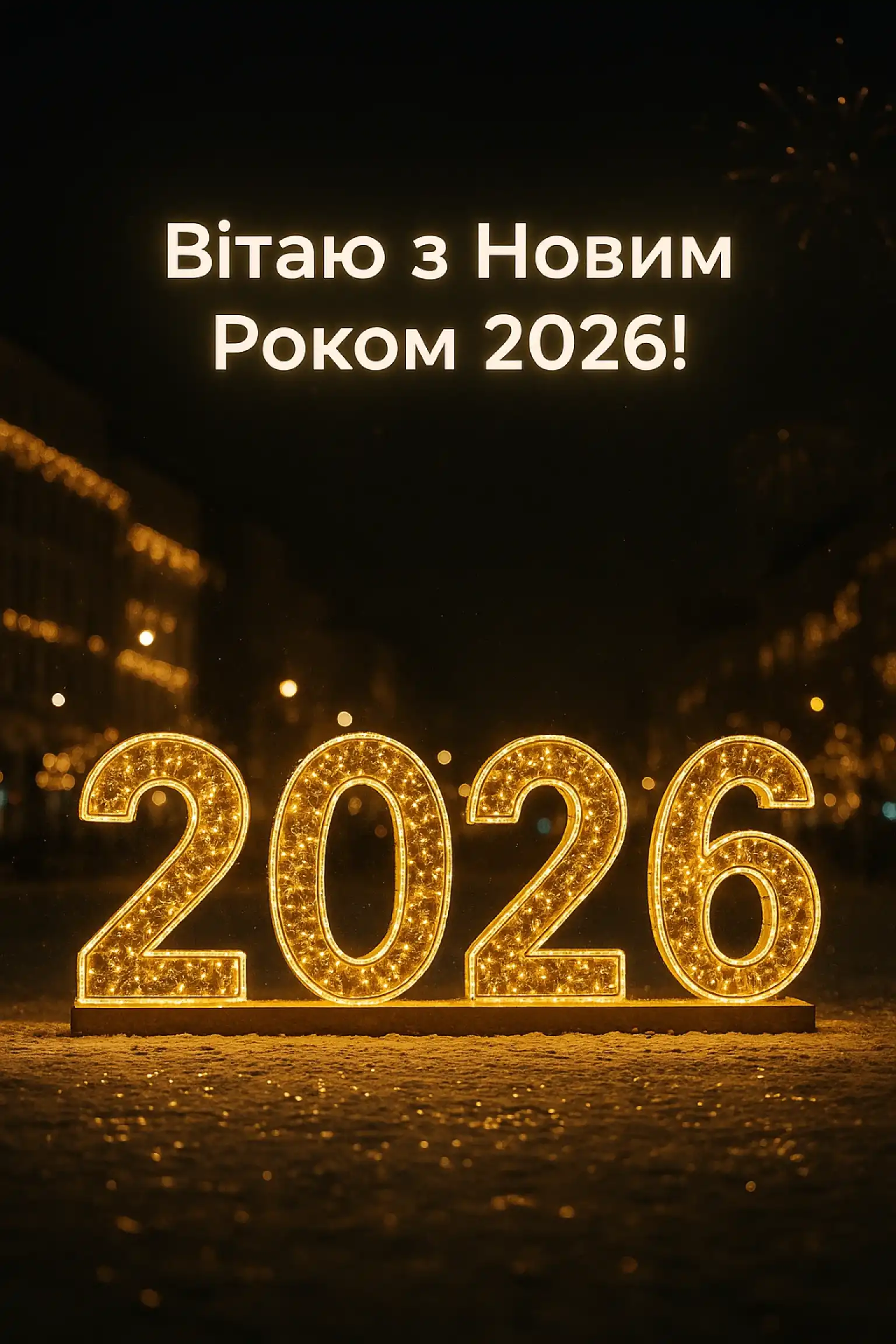 Привітання з новим роком 2026 у картинках