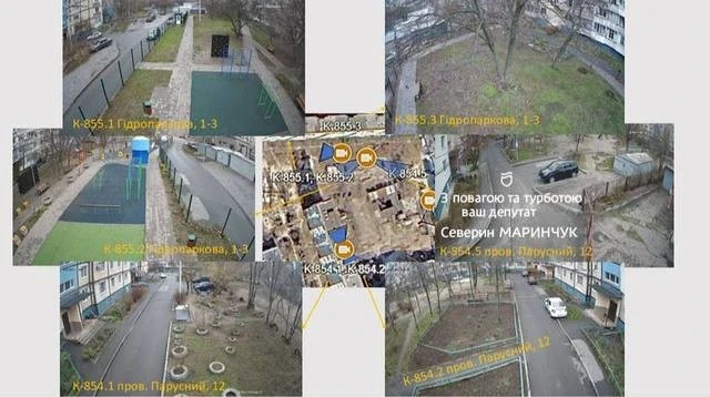 Дніпро стає безпечнішим: на Парусі встановили 25 нових камер відеоспостереження