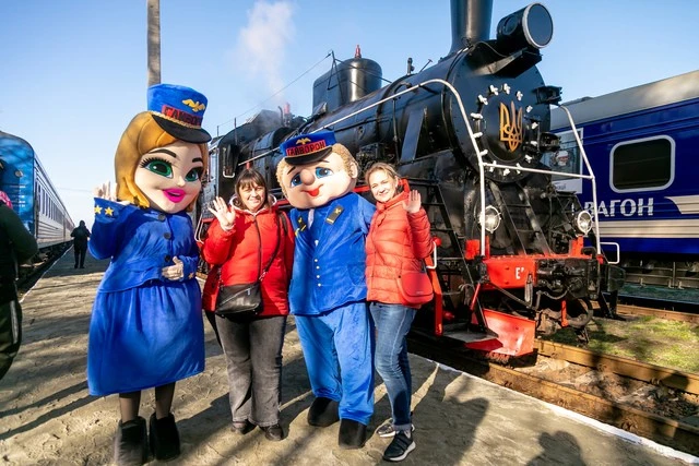 ЮП-4-95 з Дніпра засяяв на фестивалі паровозів у Гайвороні
