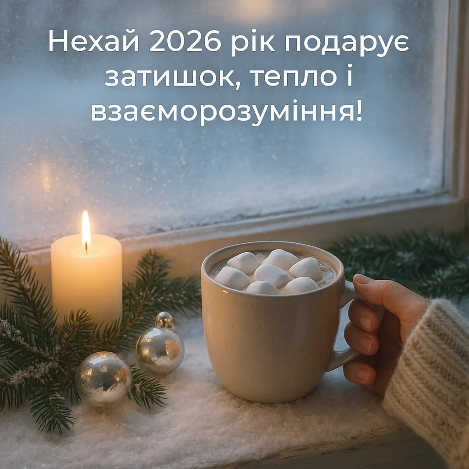Привітання з прийдешнім Новим роком 2026 українською мовою