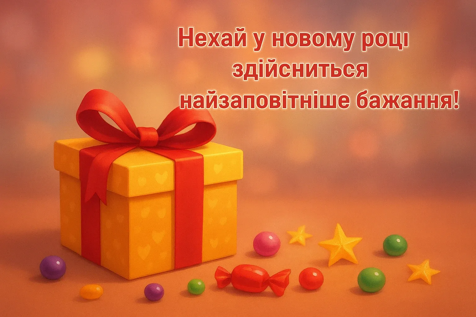 Привітання з прийдешнім Новим роком 2026 українською мовою