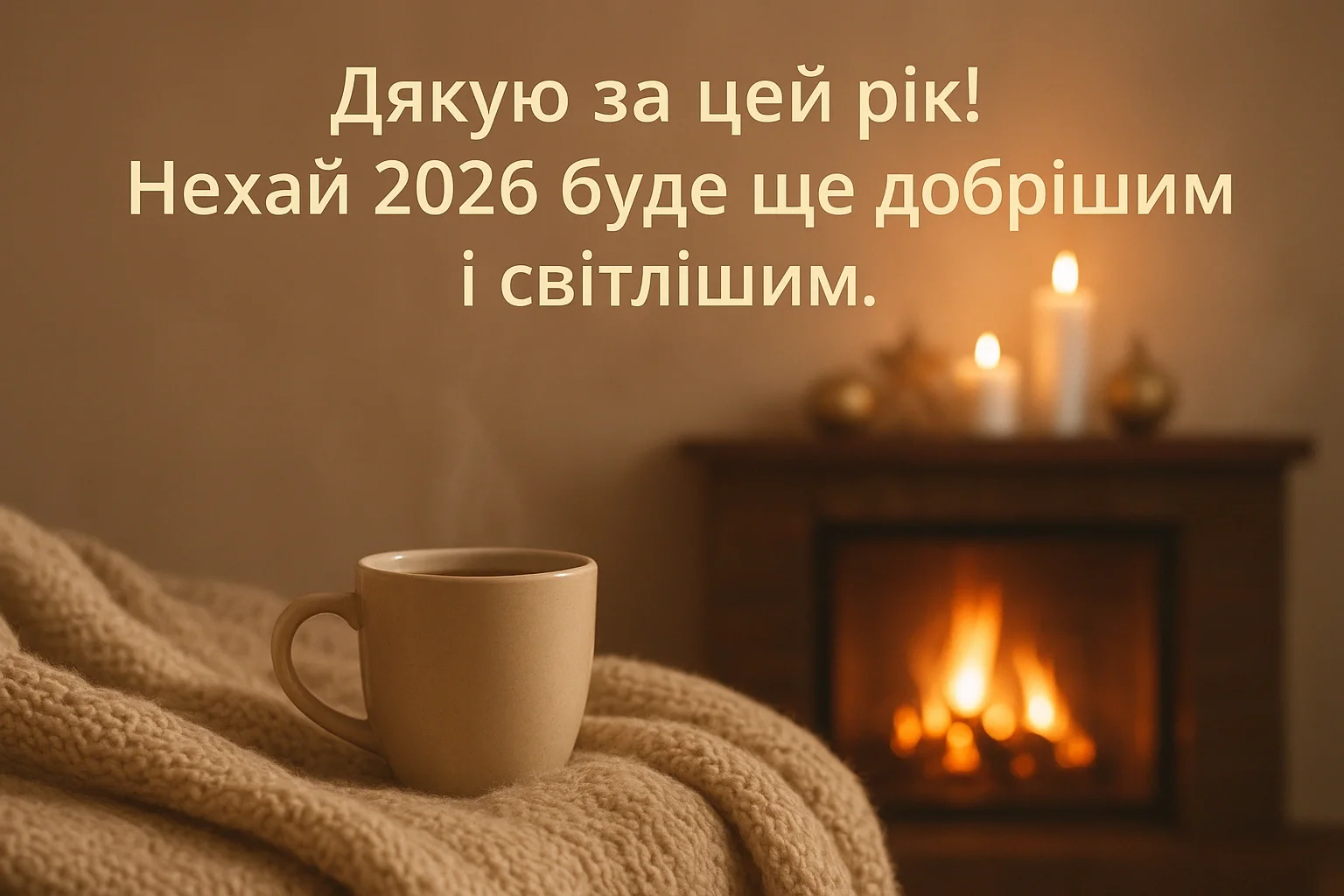 Привітання з прийдешнім Новим роком 2026 українською мовою