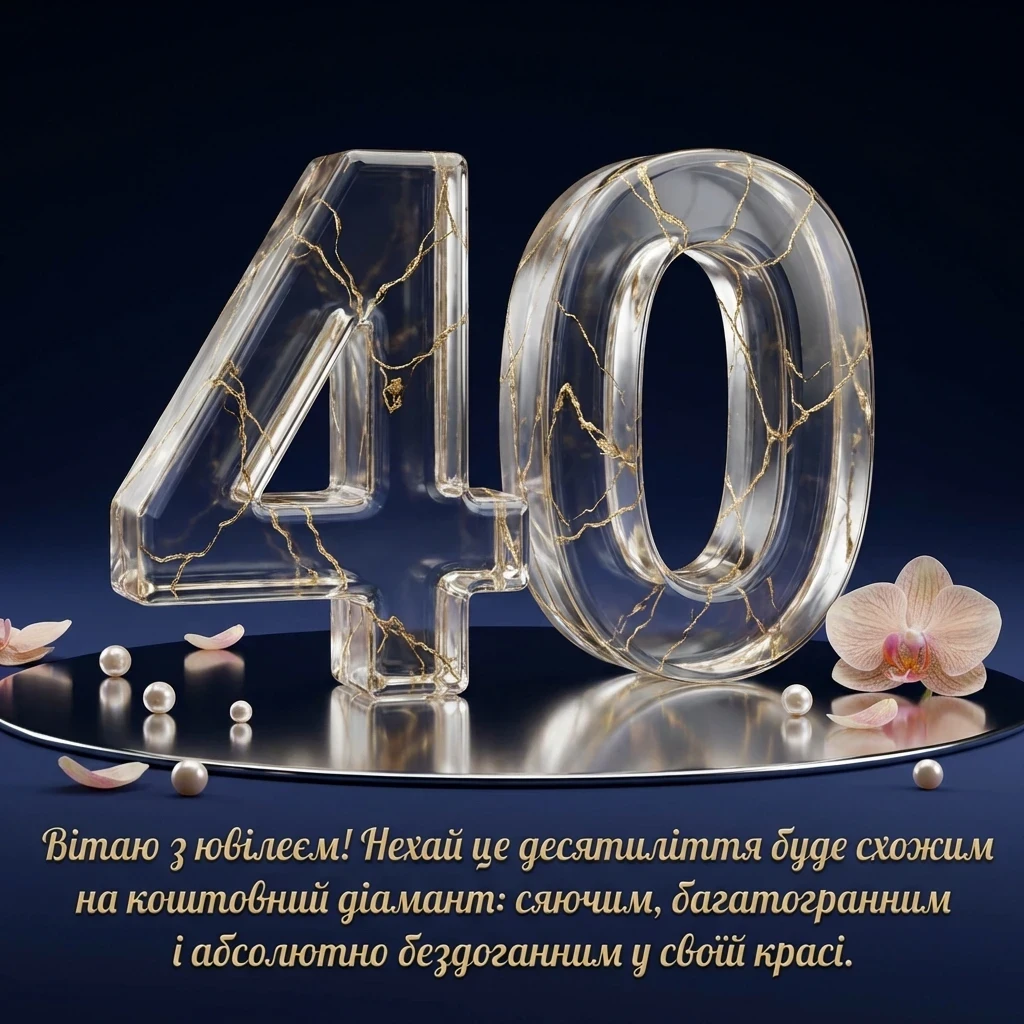 з ювілеєм 40 років жінці