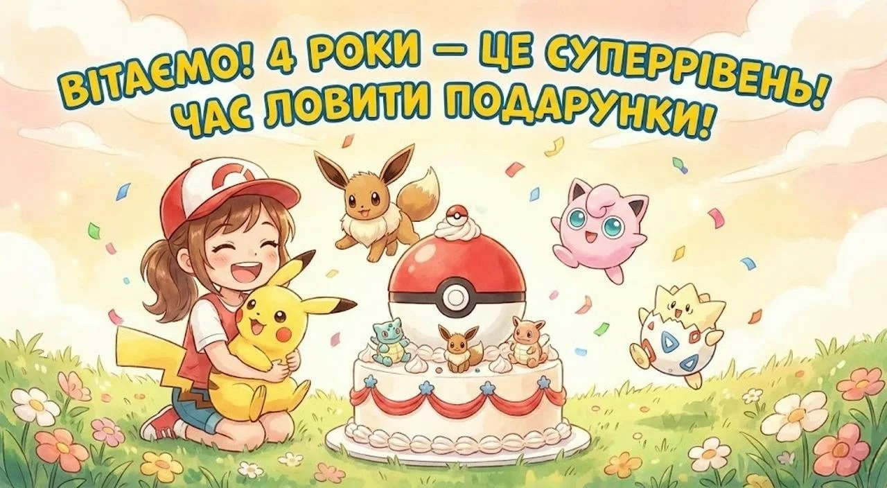 Привітання з днем народження дівчинці на 4 роки