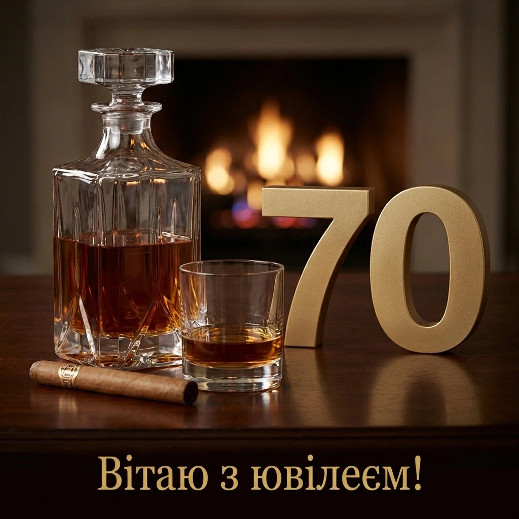 привітання з ювілеєм 70 років чоловіку