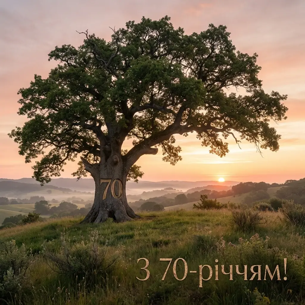 привітання з ювілеєм 70 років чоловіку
