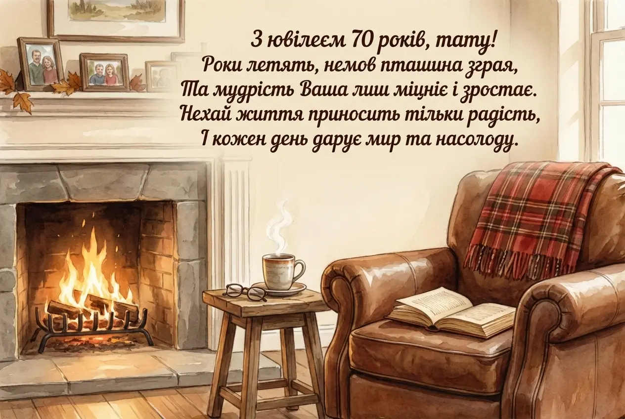 привітання з ювілеєм 70 років чоловіку