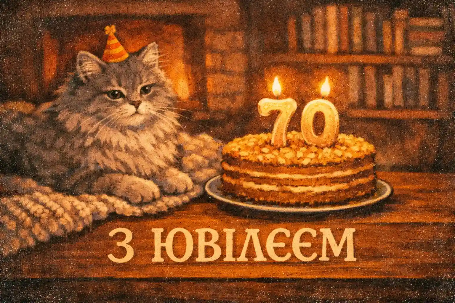 Привітання з ювілеєм на 70 років чоловіку