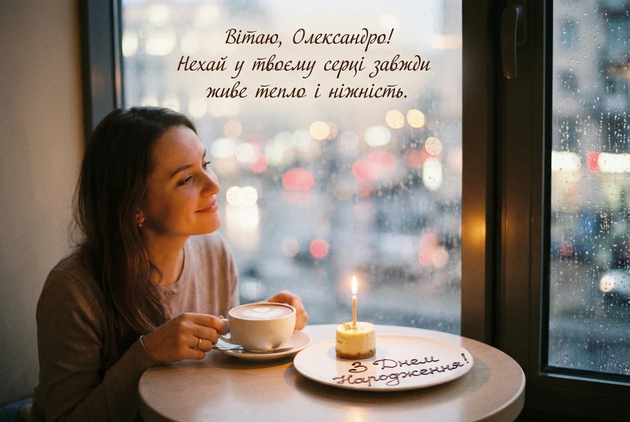 з днем народження Олександро (жінці)