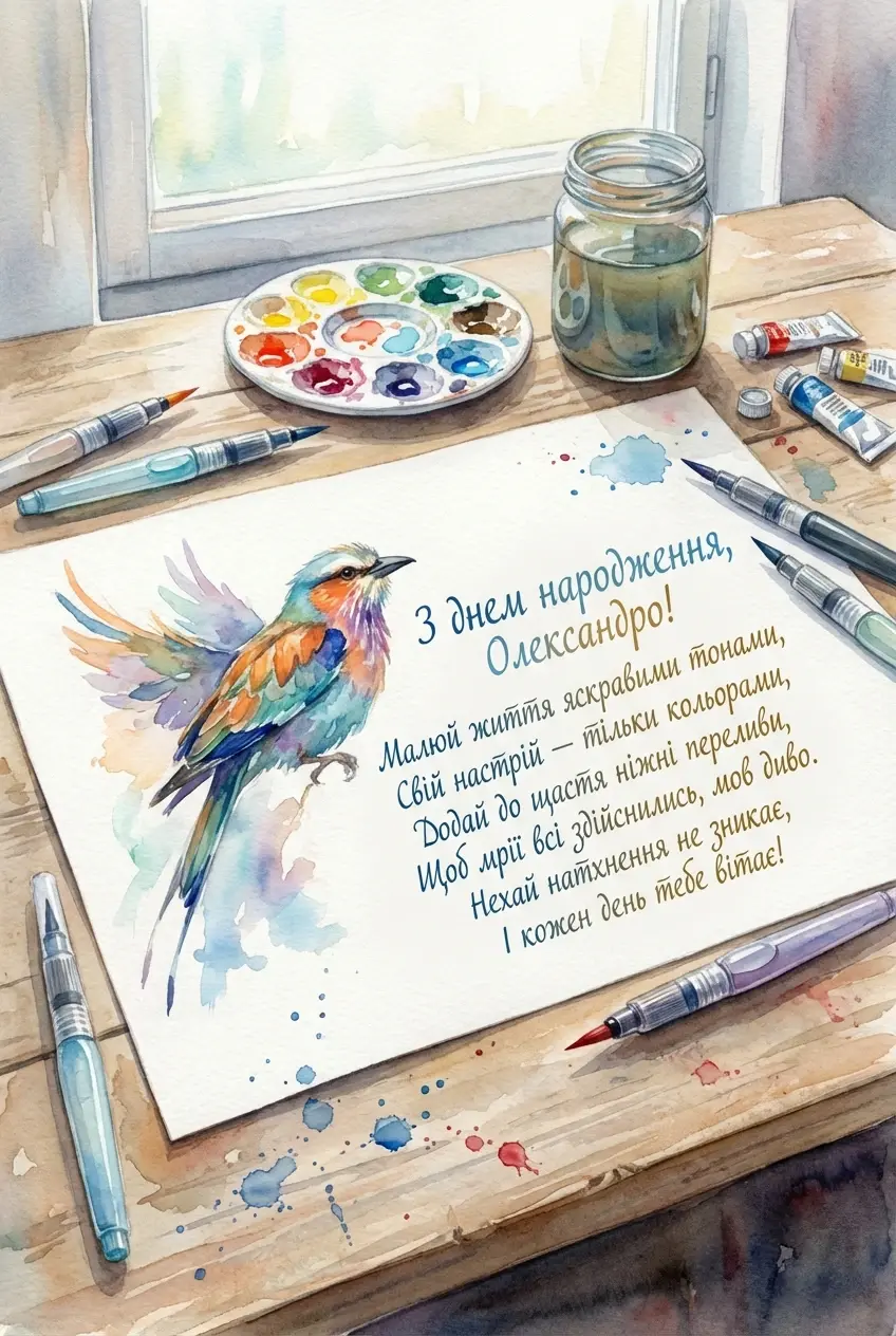 з днем народження Олександро (жінці)