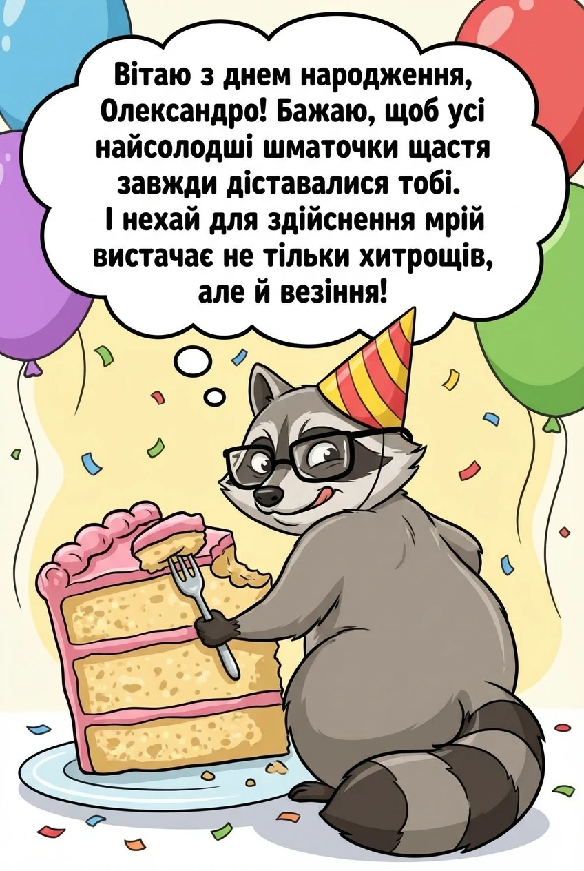 з днем народження Олександро (жінці)