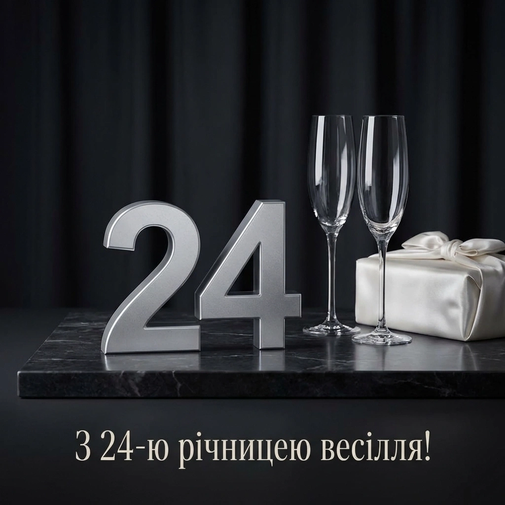 24 роки весілля привітання