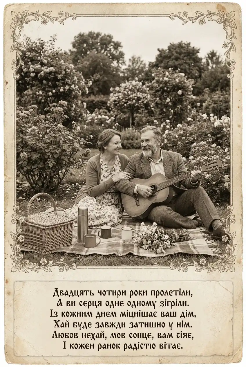 24 роки весілля привітання