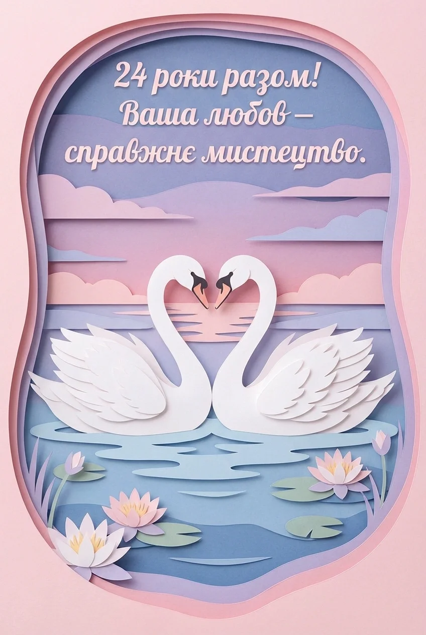 24 роки весілля привітання