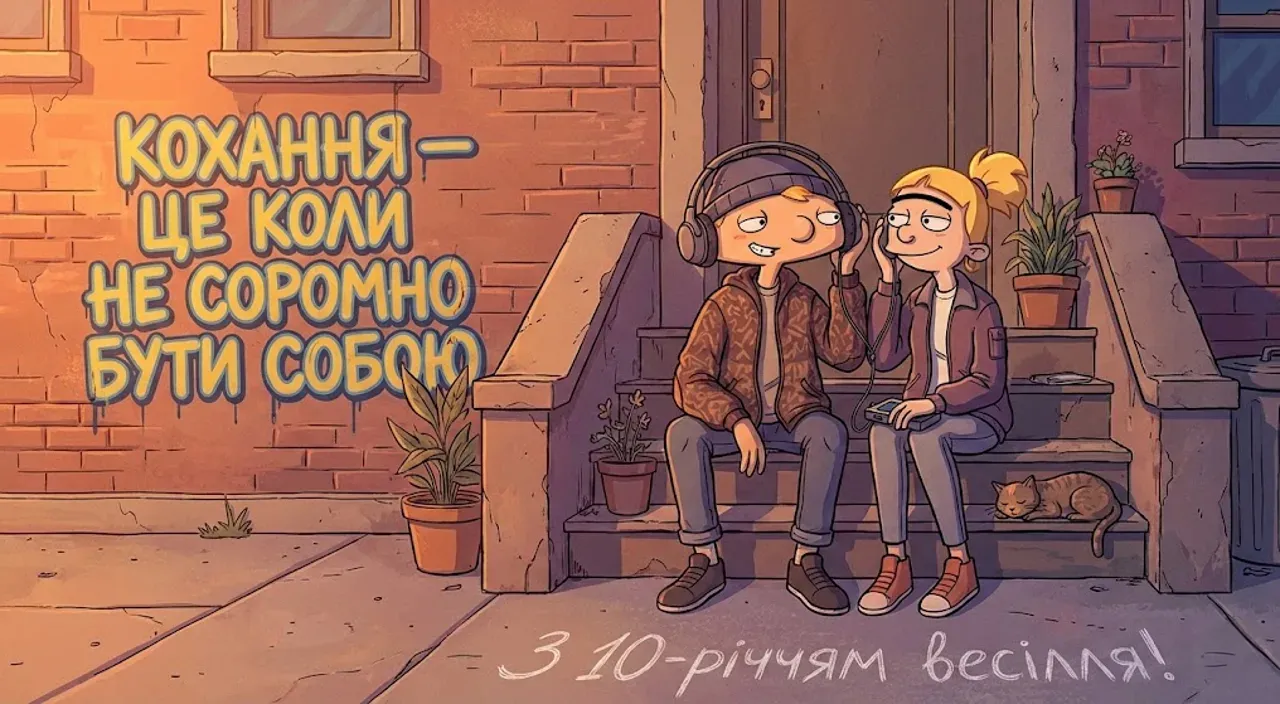 Найкращі картинки-привітання з десятиріччям весілля