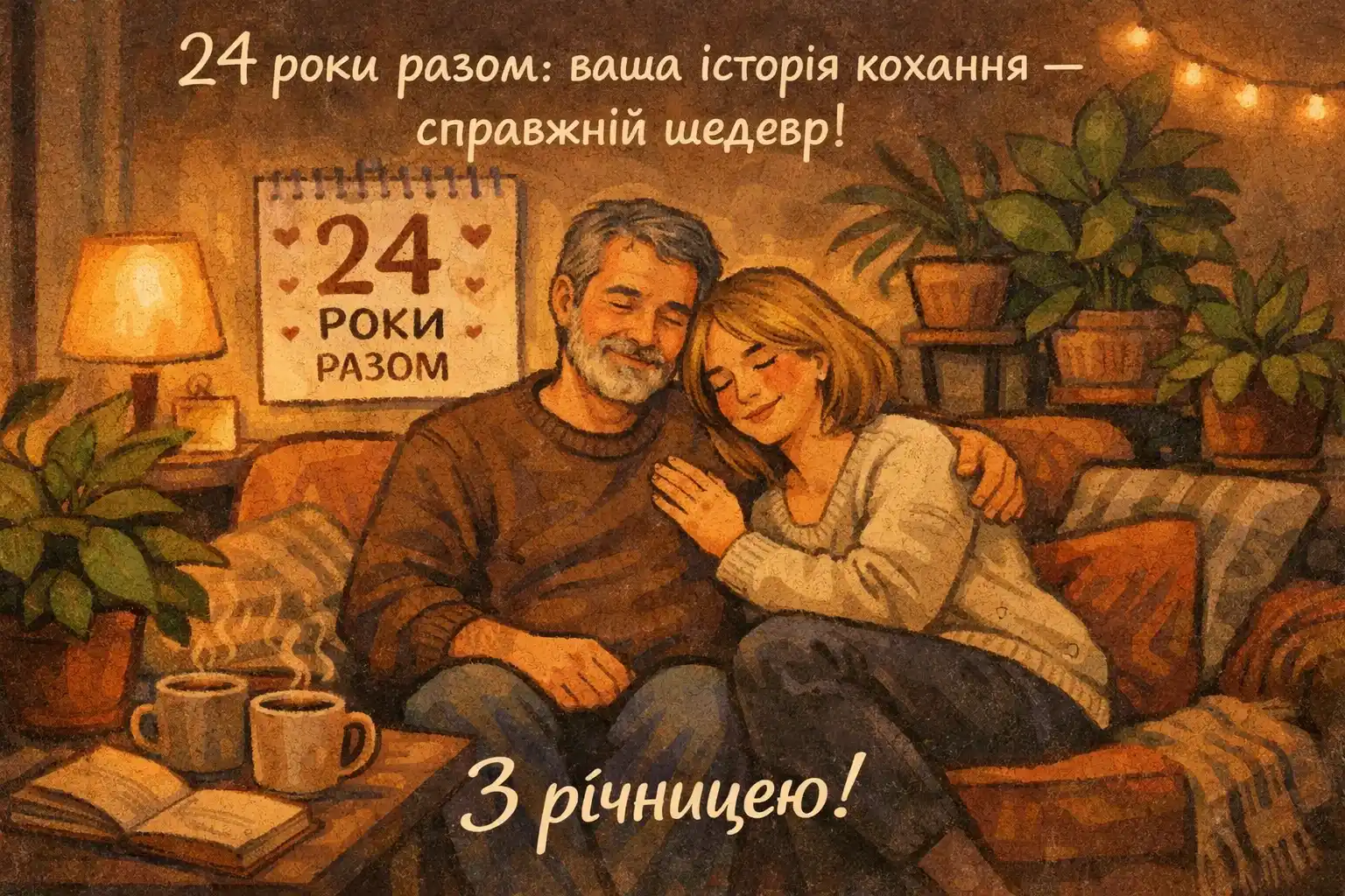 24 роки разом: щирі привітання до річниці весілля