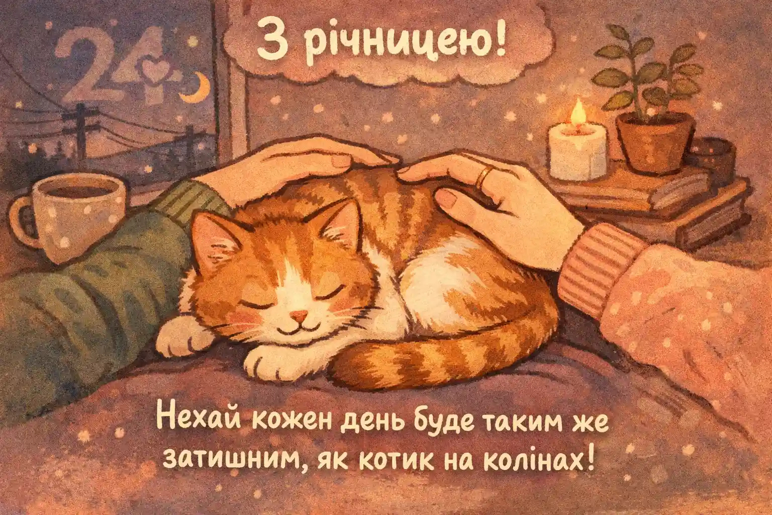 Привітання на 24 роки весілля