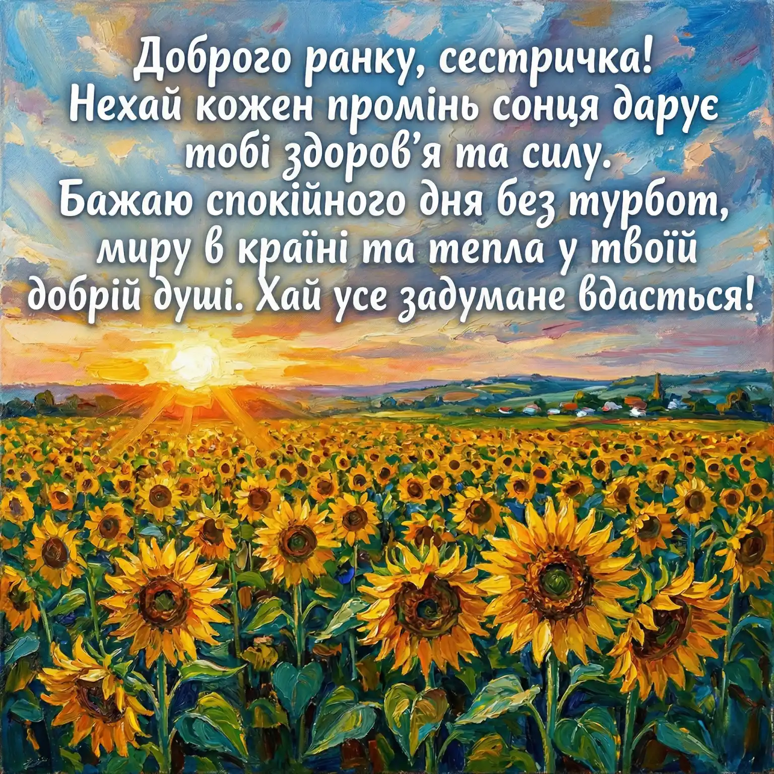 Доброго ранку, сестричко: найтепліші побажання та красиві картинки для рідної людини