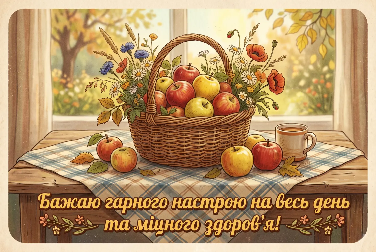 Доброго ранку, гарного настрою на весь день: душевні картинки та щирі побажання