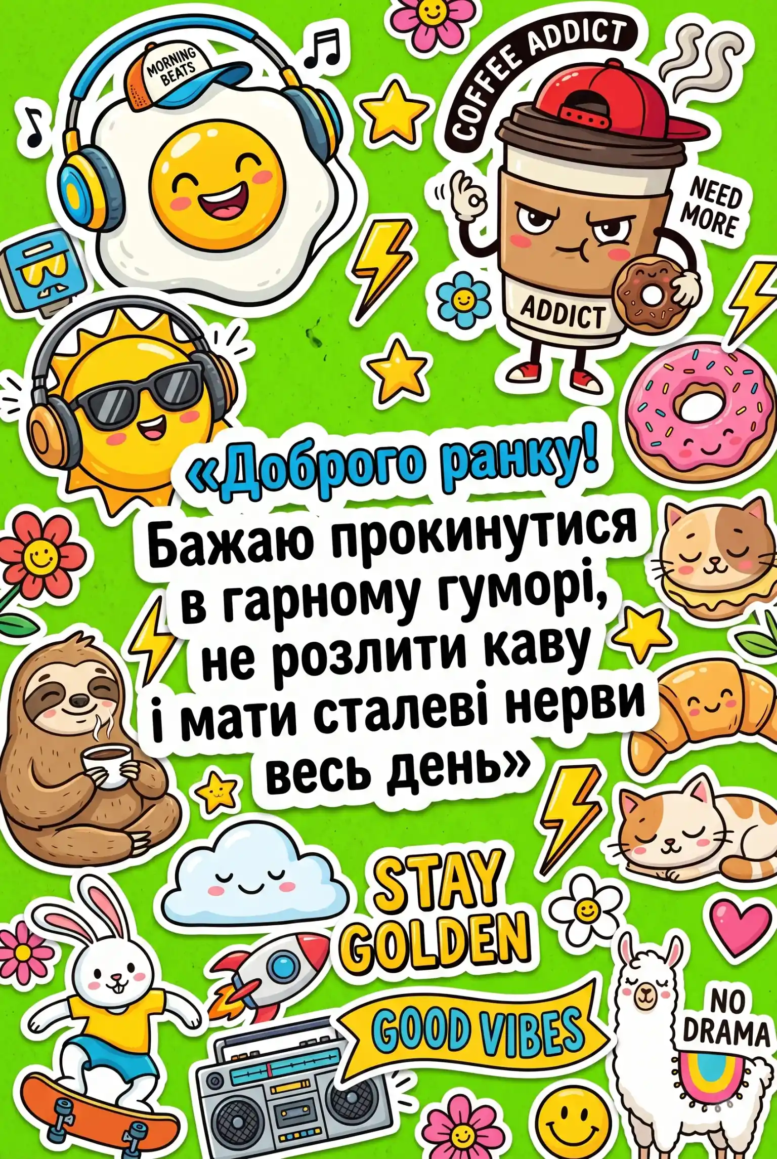 Доброго ранку, гарного настрою на весь день: душевні картинки та щирі побажання