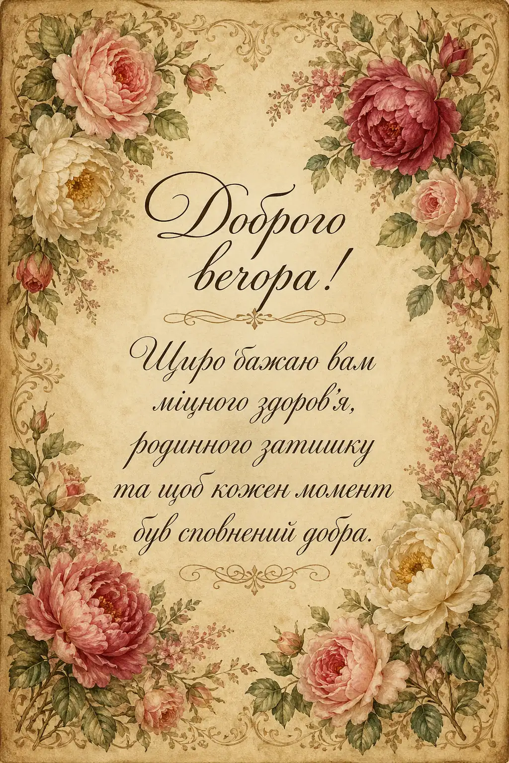 Доброго вечора: листівки та найтепліші побажання для душевного відпочинку