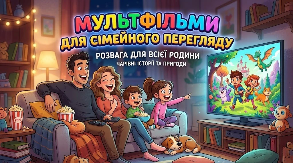 Топ мультфільми для сімейного перегляду разом з дітьми