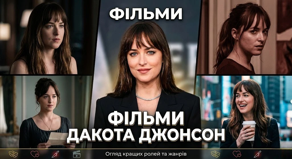 Ролі Дакоти Джонсон у найрізноманітніших жанрах