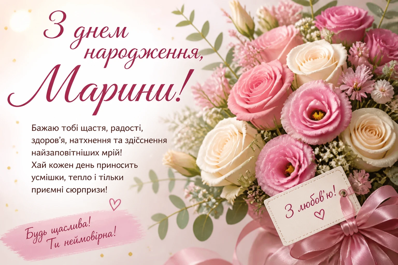 З днем народження для Марини