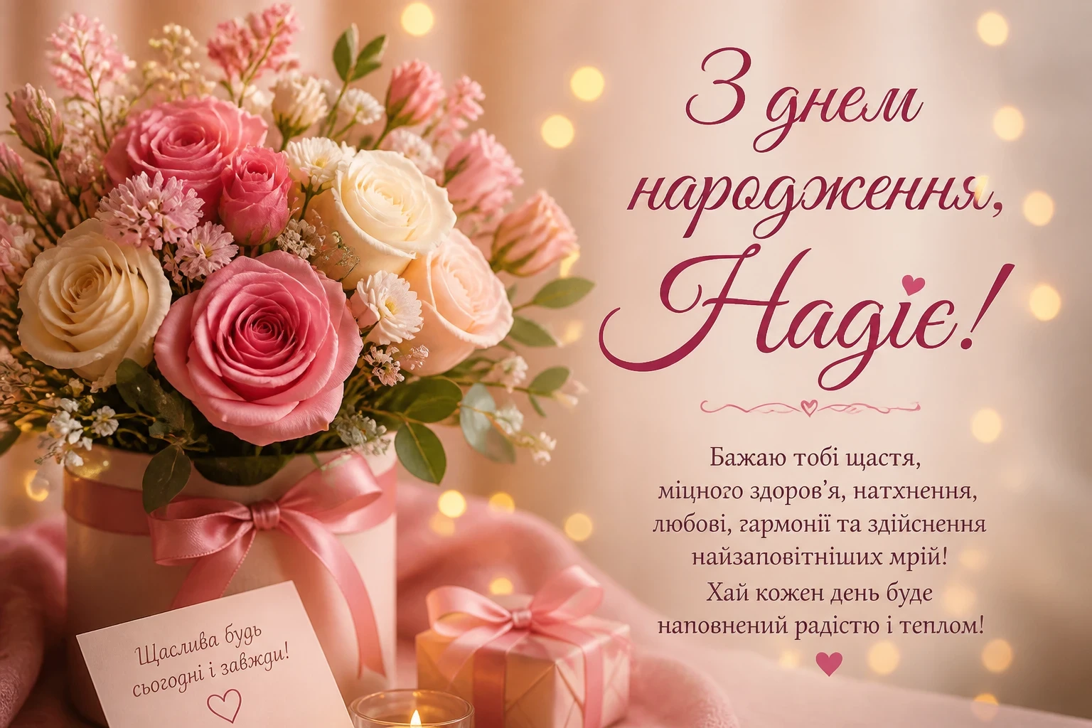 З днем народження, Надіє