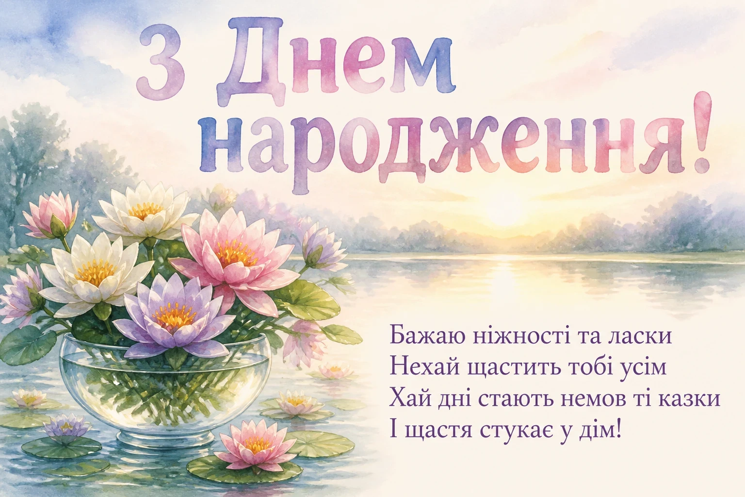 нові привітання з днем народження жінці