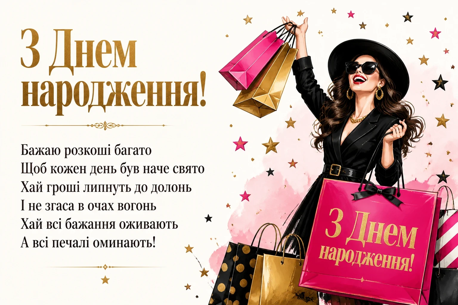 нові привітання з днем народження жінці