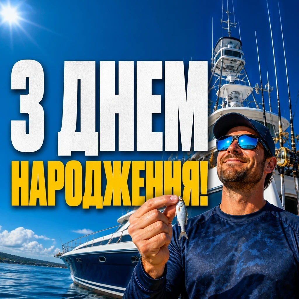 привітання з днем народження мужчині картинки українською мовою