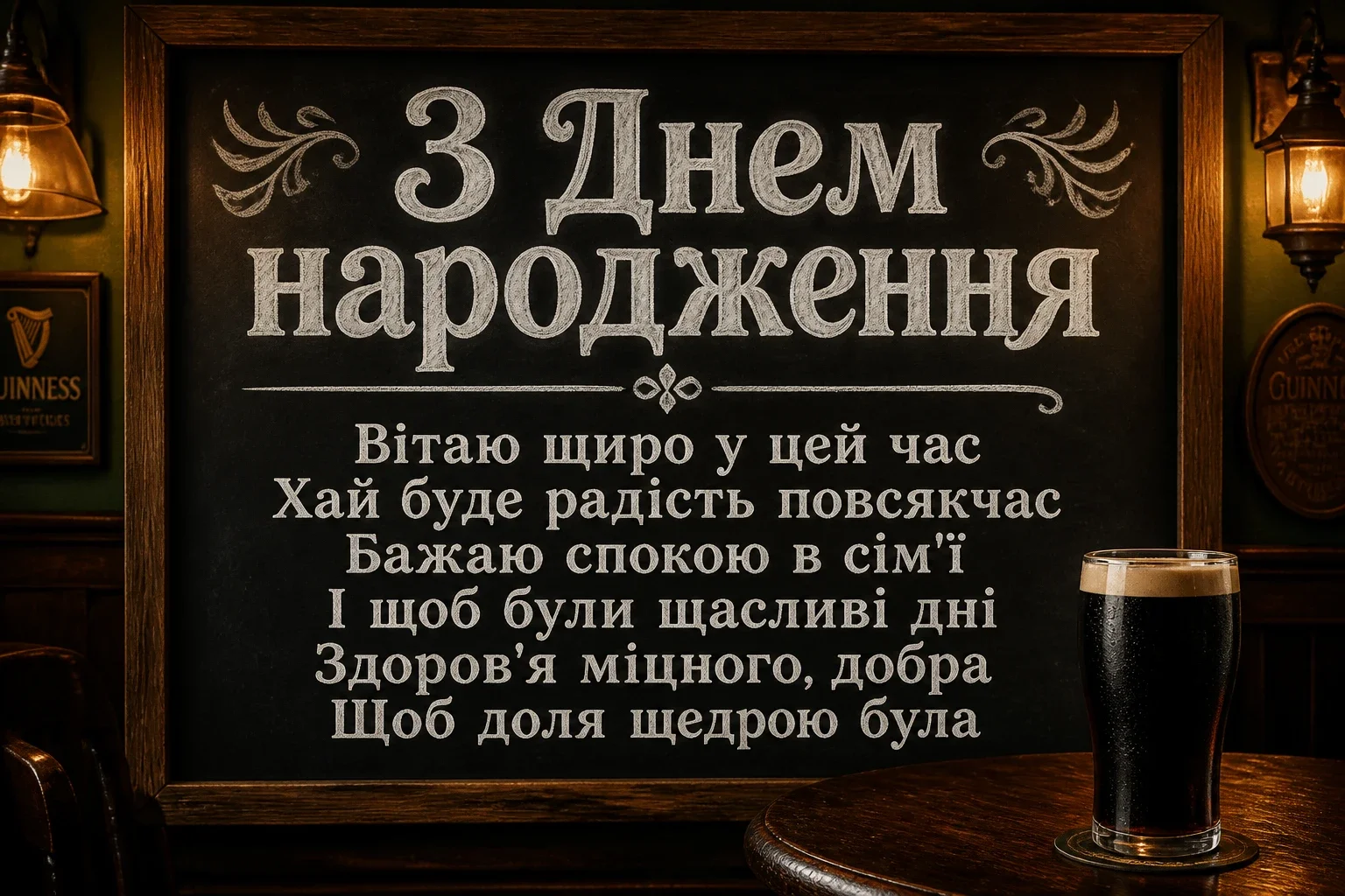 привітання з днем народження мужчині картинки українською мовою