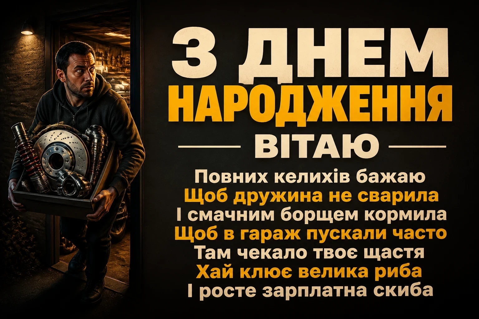 привітання з днем народження мужчині картинки українською мовою