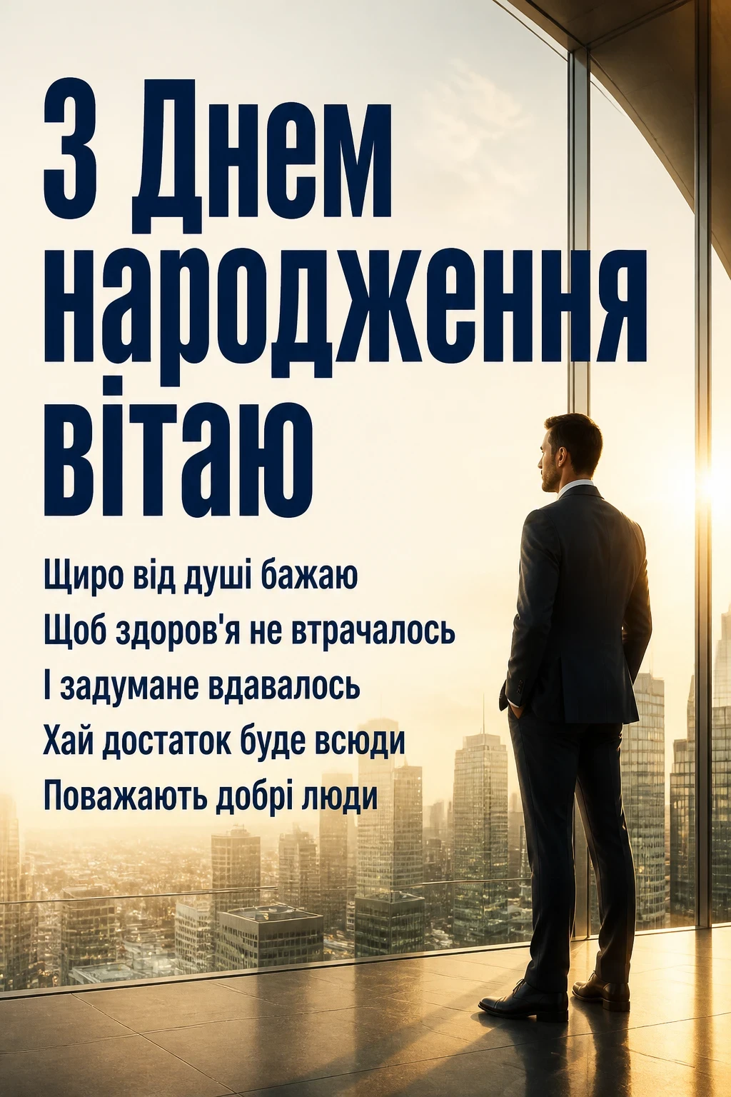 привітання з днем народження мужчині картинки українською мовою