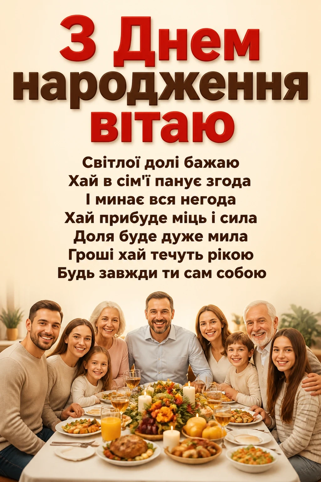 привітання з днем народження мужчині картинки українською мовою