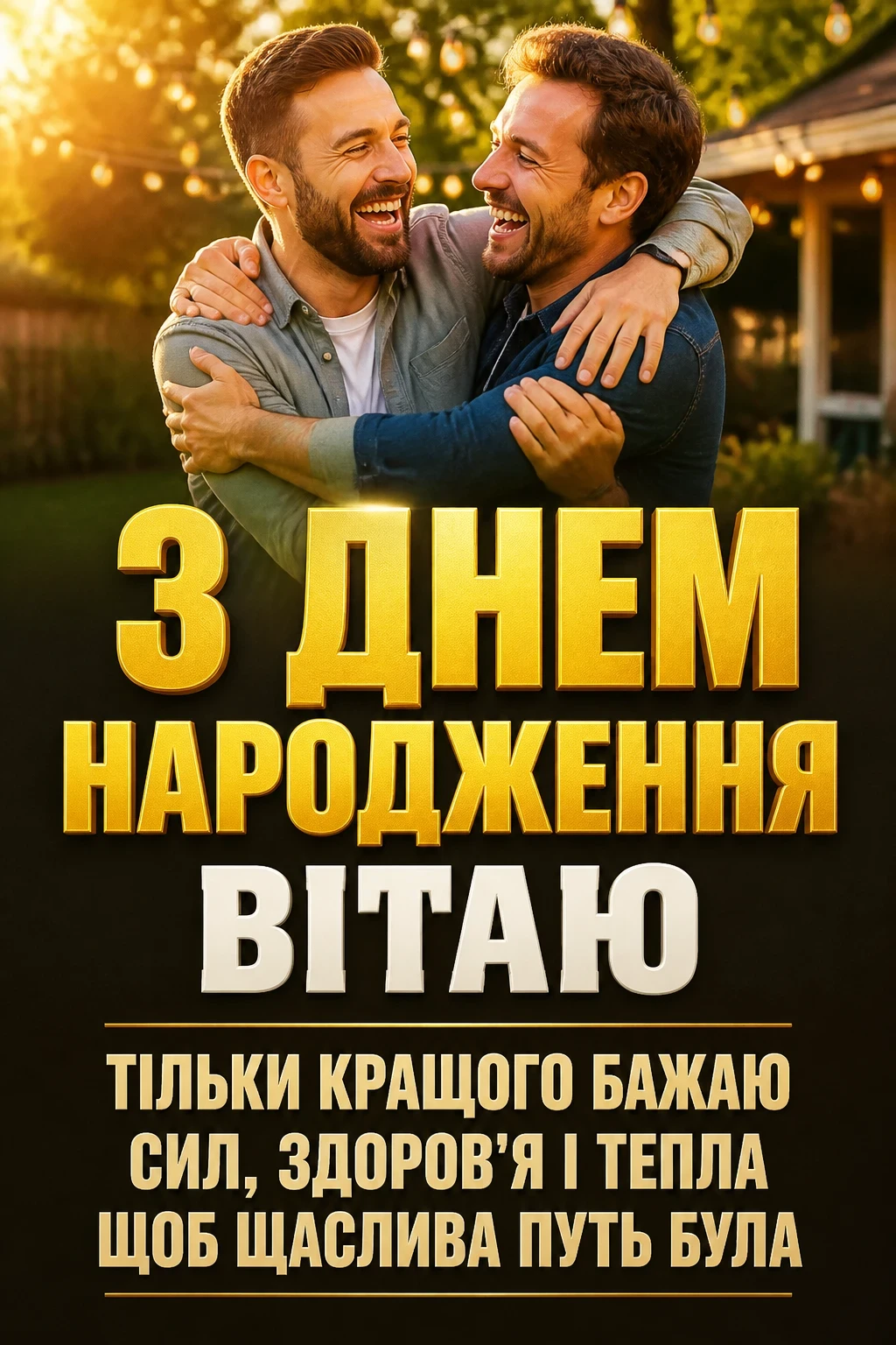 привітання з днем народження мужчині картинки українською мовою
