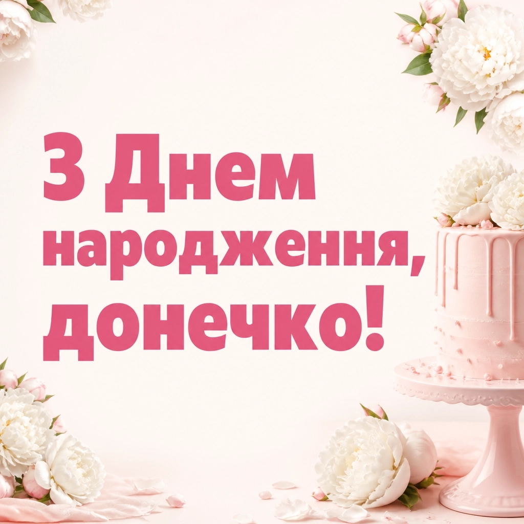 люба донечка з днем народження донечко