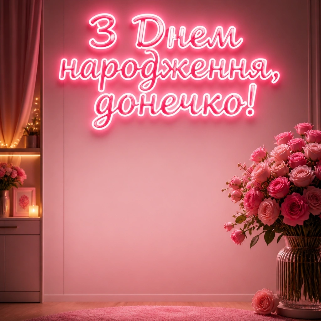 люба донечка з днем народження донечко
