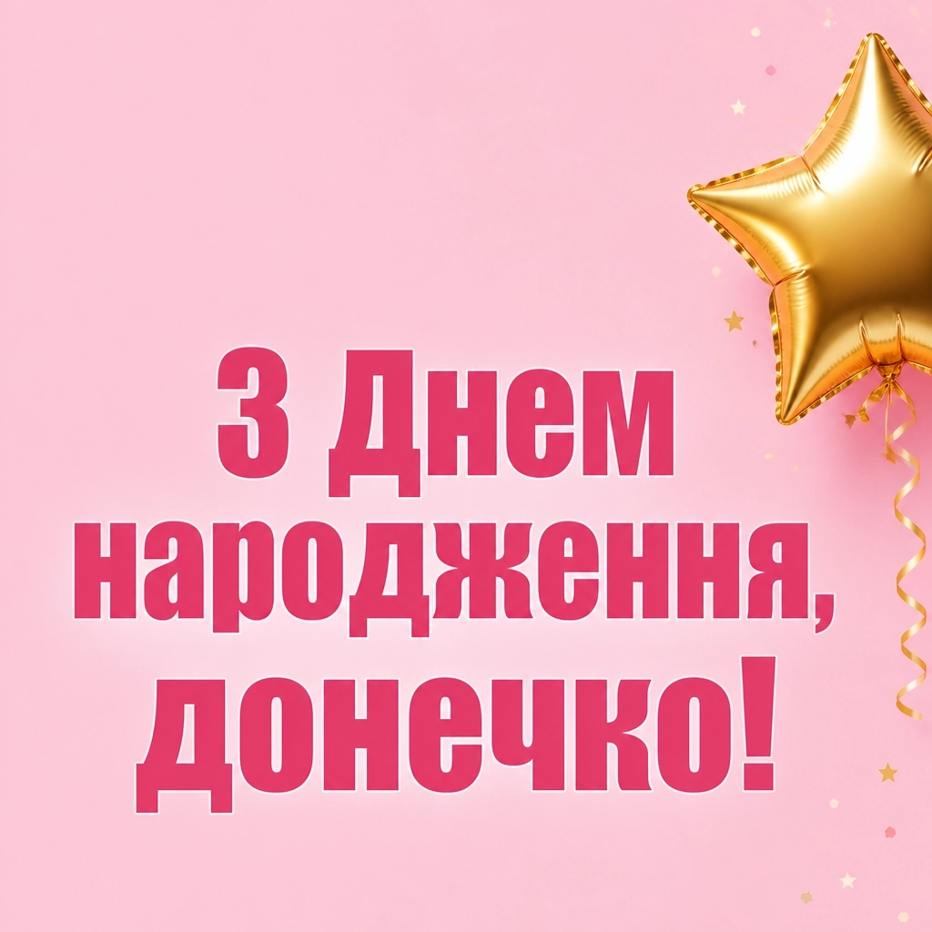 люба донечка з днем народження донечко
