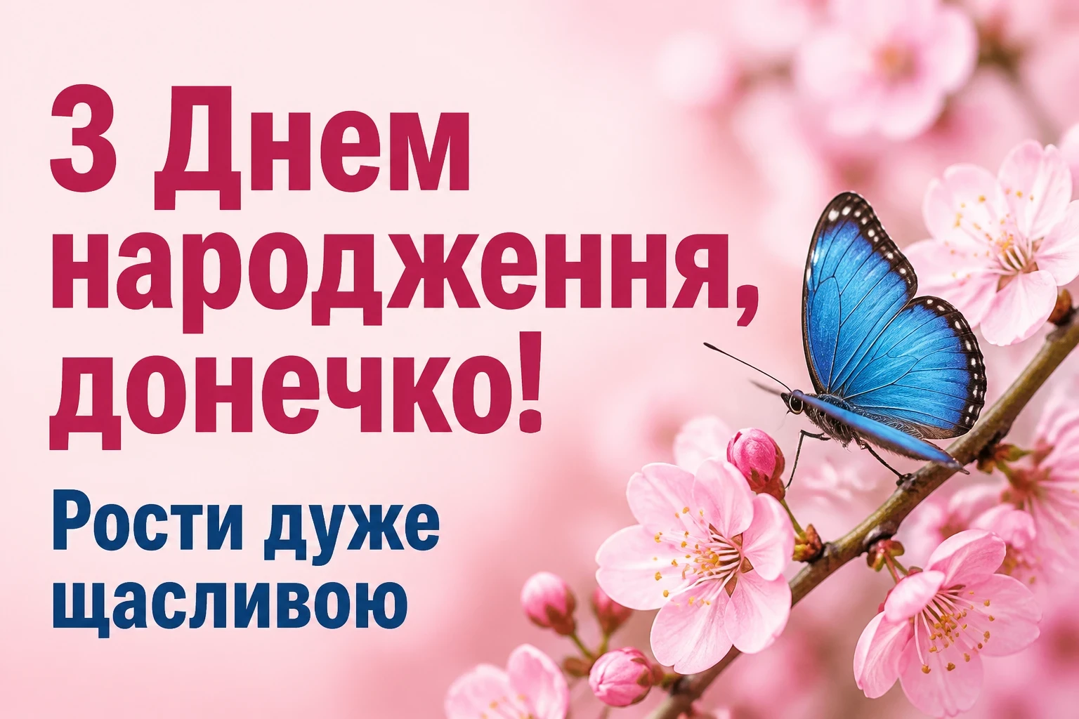 люба донечка з днем народження донечко