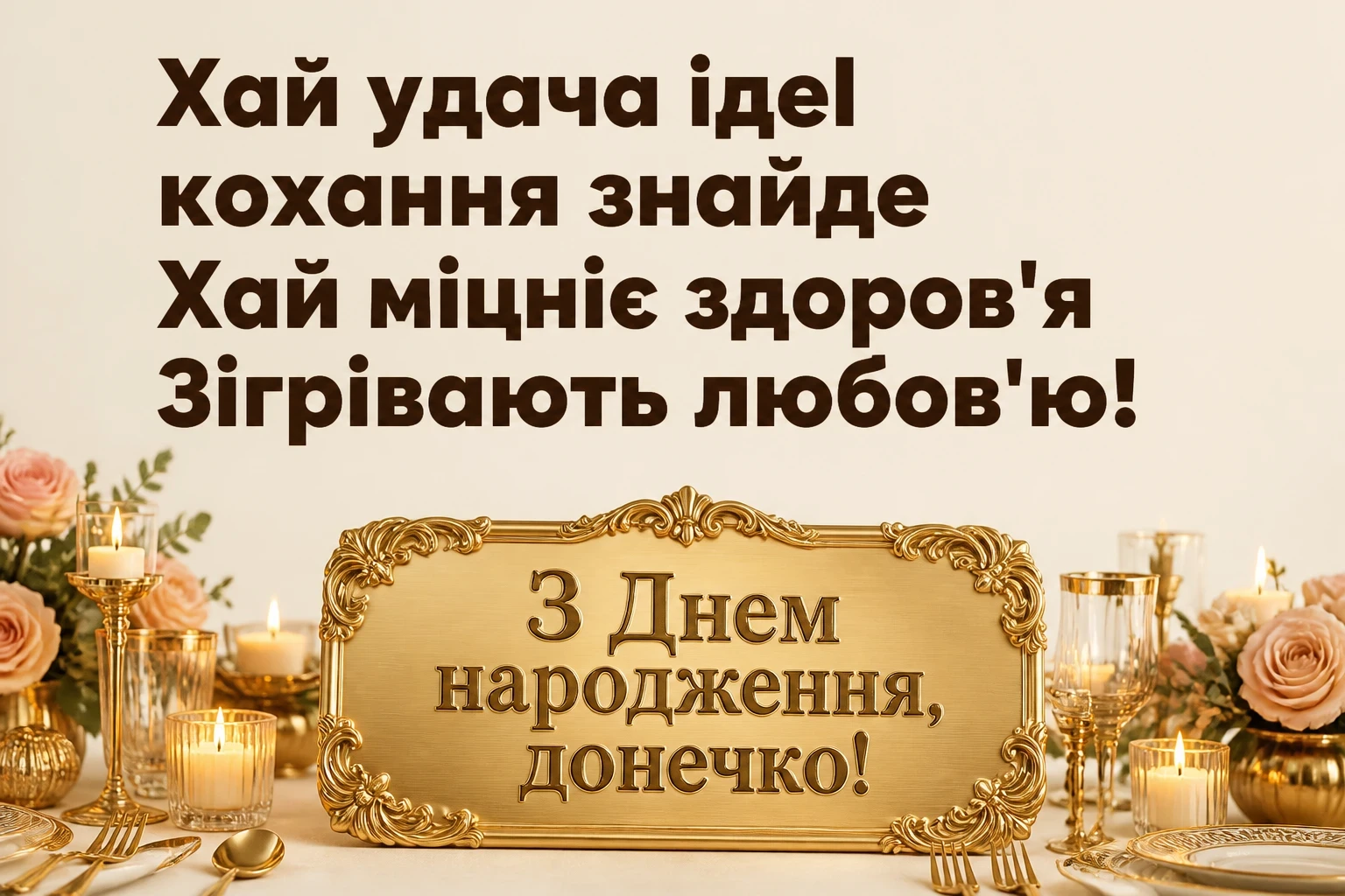 люба донечка з днем народження донечко