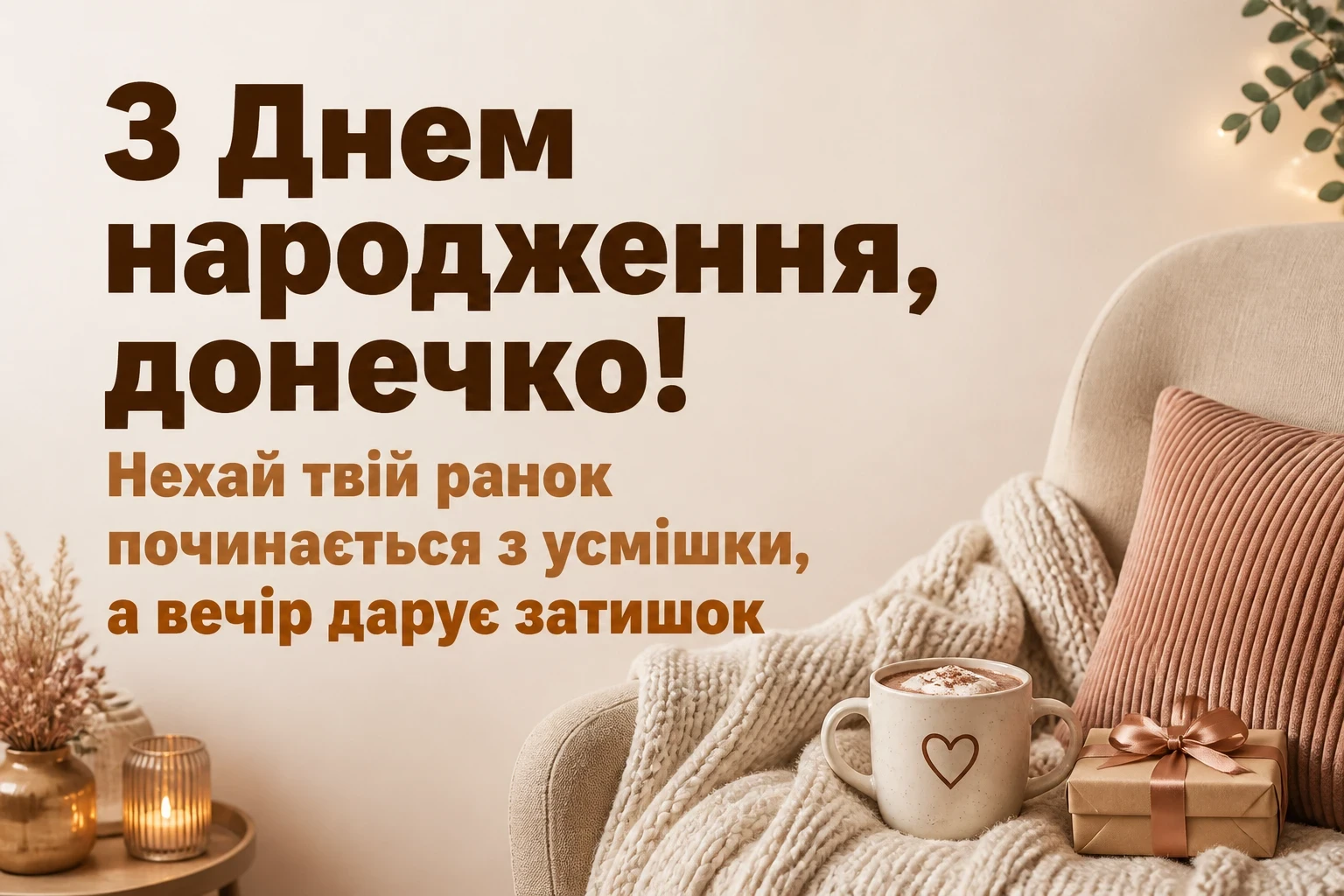 люба донечка з днем народження донечко