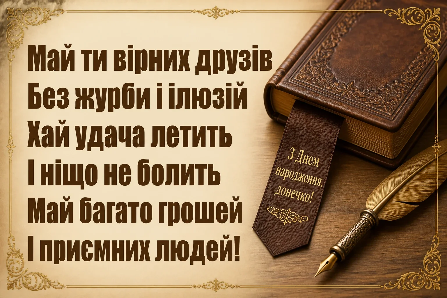 люба донечка з днем народження донечко