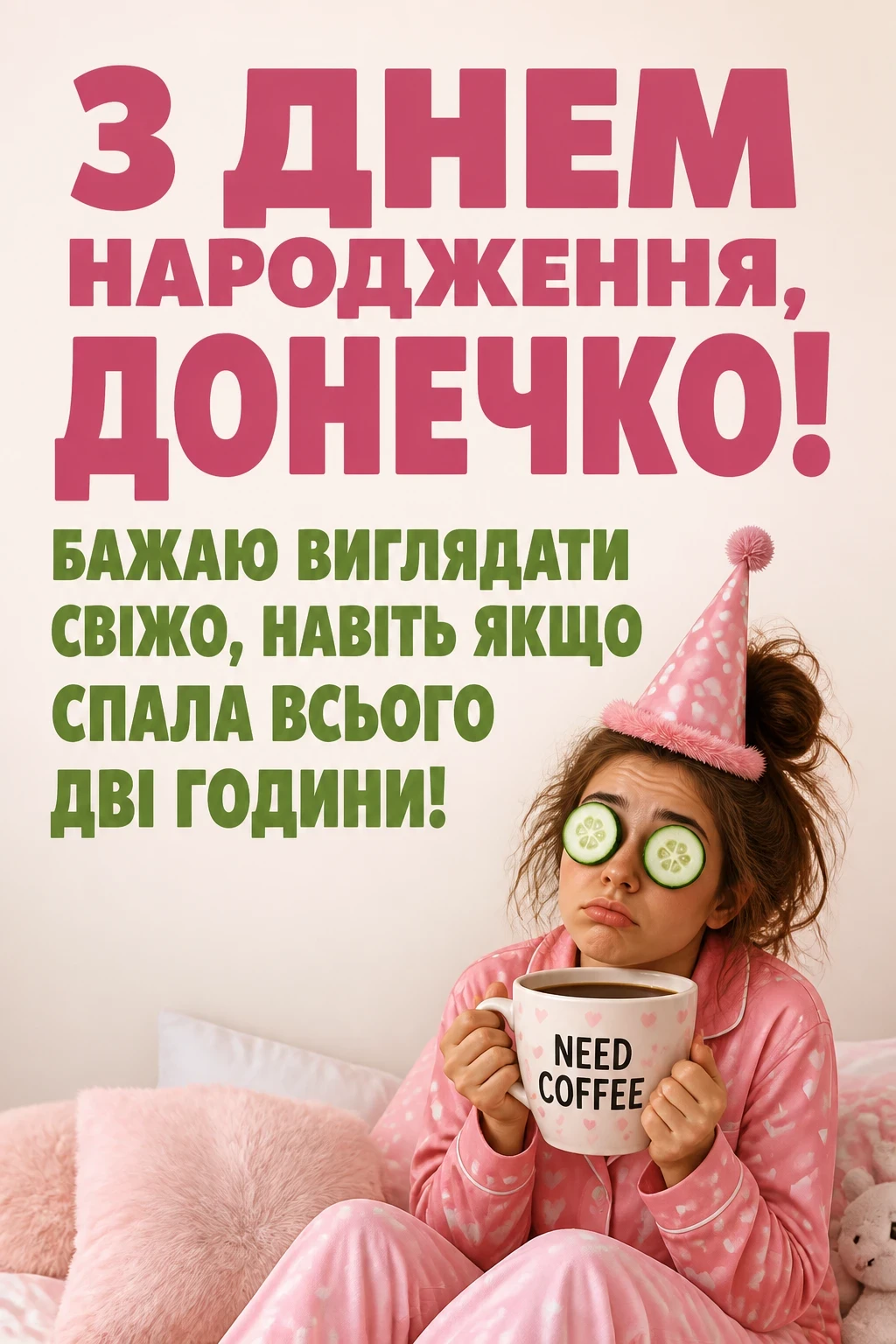 люба донечка з днем народження донечко