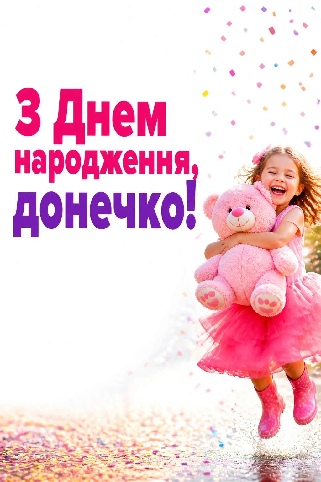 люба донечка з днем народження донечко