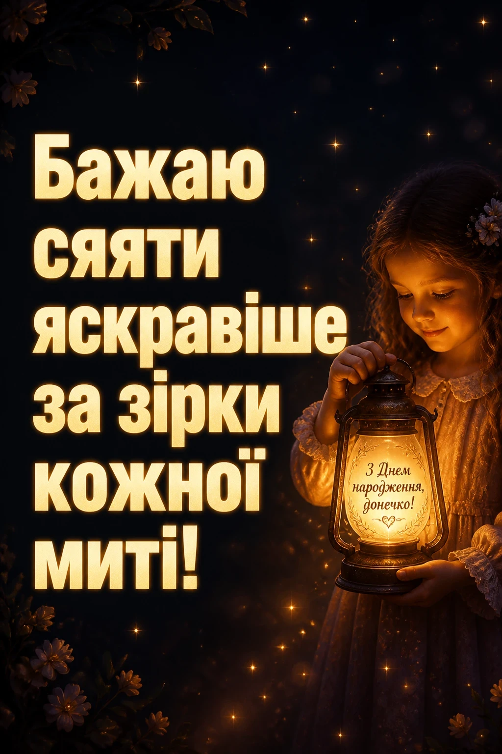 люба донечка з днем народження донечко
